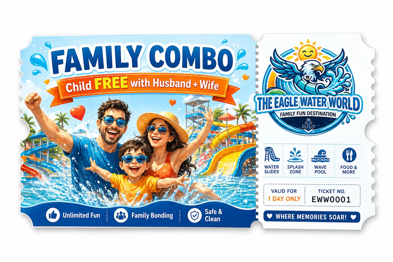 Family Pricing Poster - THE EAGLE WATER WORLD
